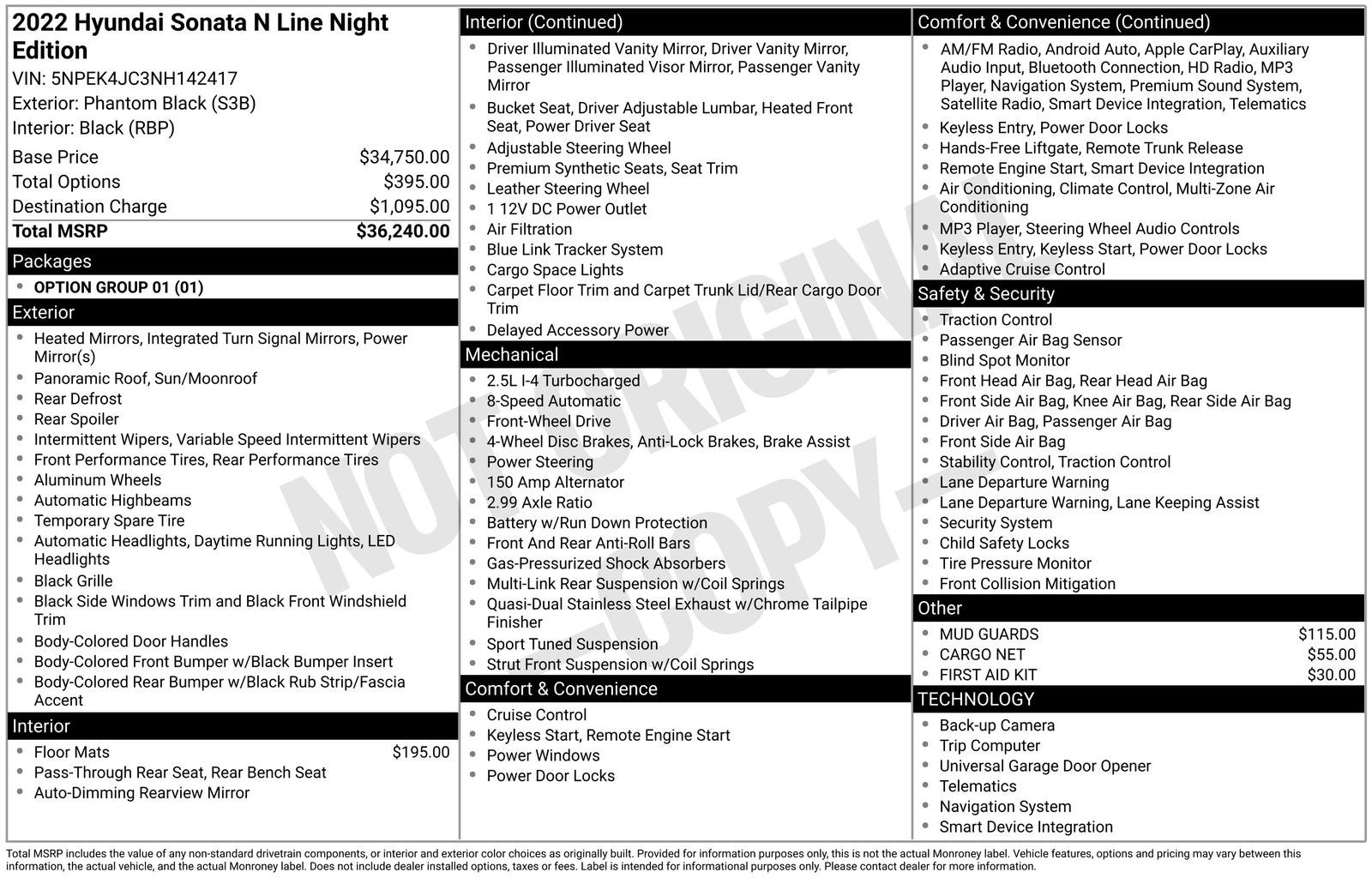 2022 Hyundai Sonata N Line