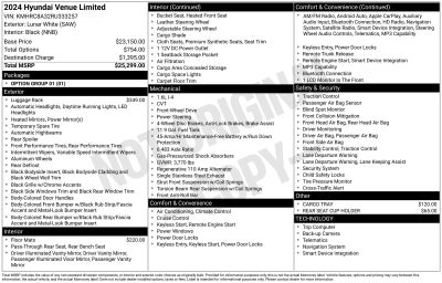 2024 Hyundai Venue Limited