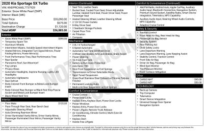 2020 Kia Sportage SX